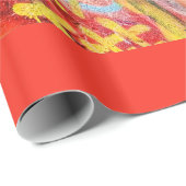 planeet graffiti cadeaupapier (Rol Hoek)