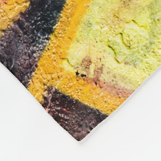 planeet graffiti fleece deken (Hoek)