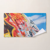 planeet graffiti handdoek (Handdoek)