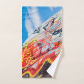 planeet graffiti handdoek (Handdoek)