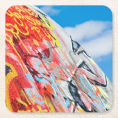 planeet graffiti kartonnen onderzetters (Voorkant)