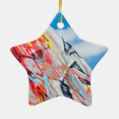 planeet graffiti keramisch ornament (Achterkant)