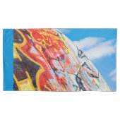 planeet graffiti kussensloop (Voorkant)