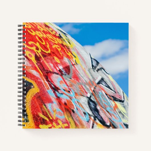 planeet graffiti notitieboek (Voorkant)
