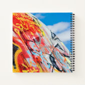 planeet graffiti notitieboek (Achterkant)