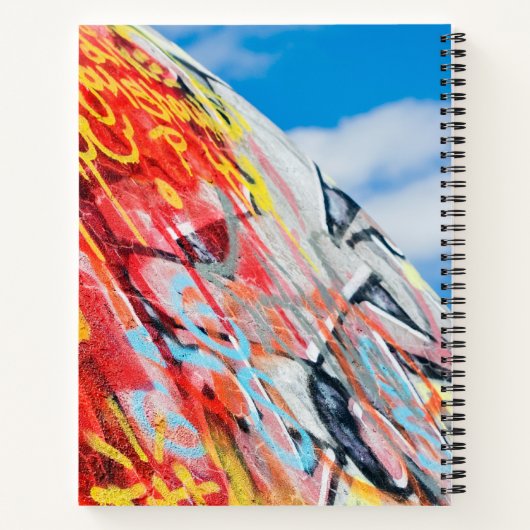 planeet graffiti notitieboek (Achterkant)