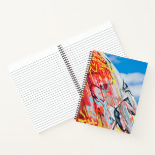 planeet graffiti notitieboek