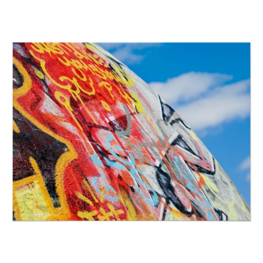 planeet graffiti poster (Voorkant)