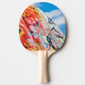 planeet graffiti tafeltennisbatje (Voorkant)