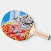 planeet graffiti tafeltennisbatje (Zijkant)
