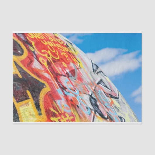 planeet graffiti tissuepapier (Voorkant)