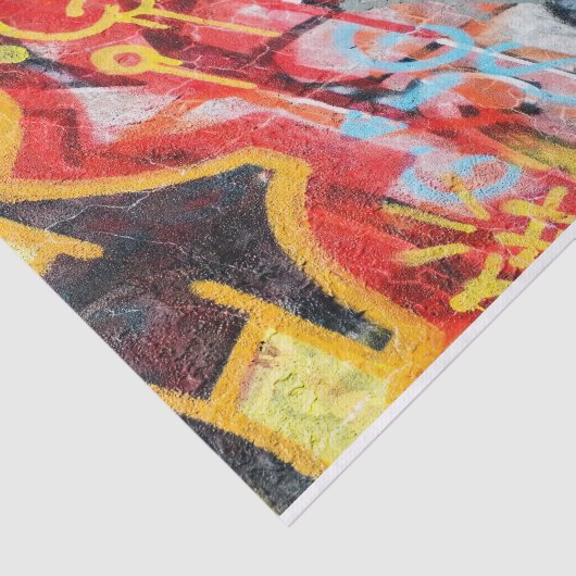 planeet graffiti tissuepapier (Detail)