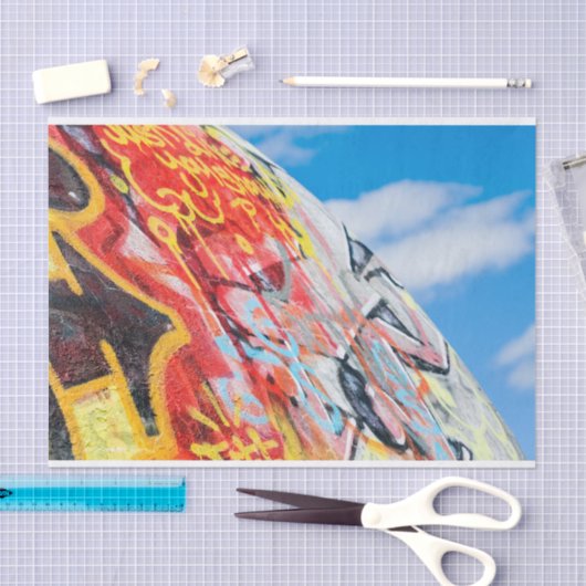 planeet graffiti tissuepapier (Craft)