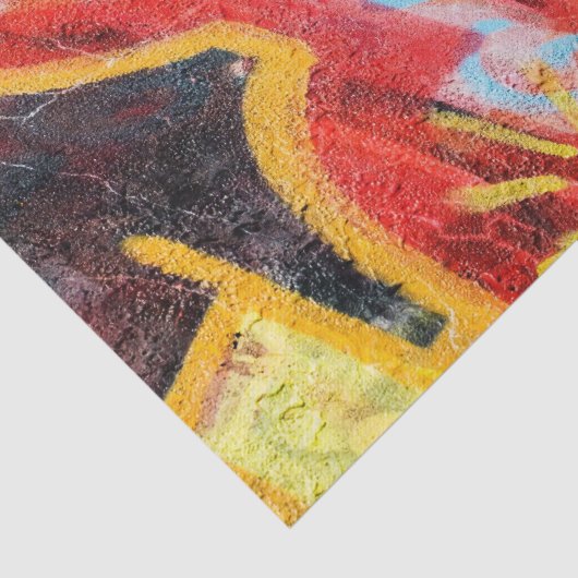 planeet graffiti tissuepapier (Detail)