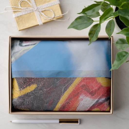 planeet graffiti tissuepapier (Geschenk)