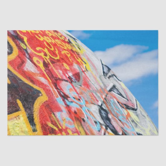 planeet graffiti tissuepapier (Voorkant)