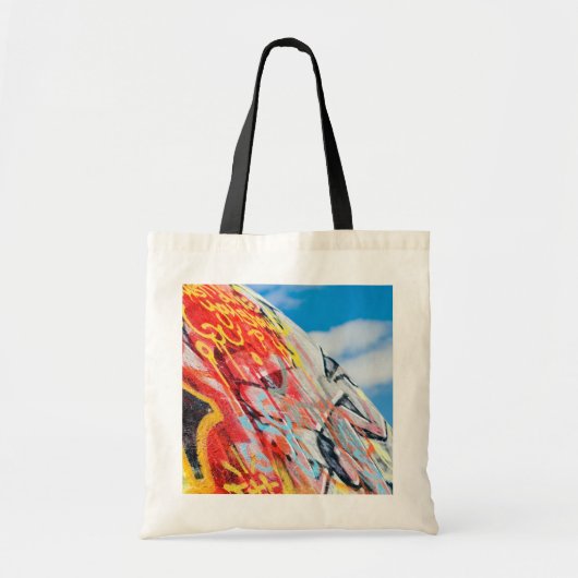 planeet graffiti tote bag (Voorkant)