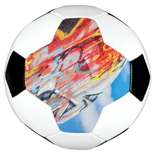 planeet graffiti voetbal (Gedraaid)