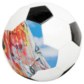 planeet graffiti voetbal (Drie kwart)