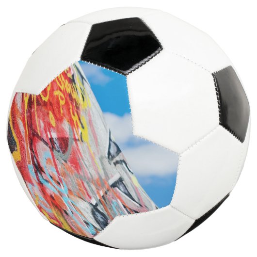 planeet graffiti voetbal (Drie kwart)