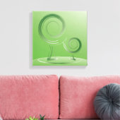 planeet groen canvas afdruk (Insitu (Woonkamer))