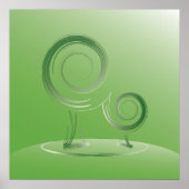 planeet groen poster (Voorkant)