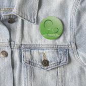 planeet groen ronde button 5,7 cm (In situ)