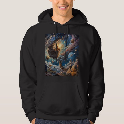 planeet hoodie (Voorkant)
