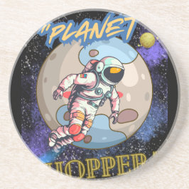 Planeet hopper zandsteen onderzetter