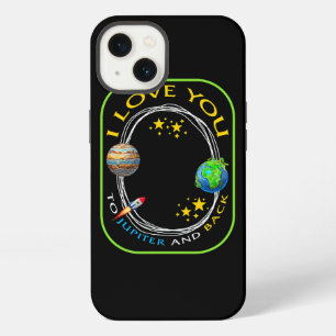 Planeet Ik Hou Van Jou Naar Jupiter En Terug Geek  iPhone 13 Hoesje