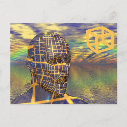 Planeet illusie briefkaart (Voorkant)