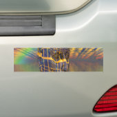 Planeet illusie bumpersticker (Op auto)