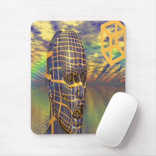 Planeet illusie muismat (Met muis)