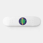 planeet in de ruimte persoonlijk skateboard (Horizontaal)