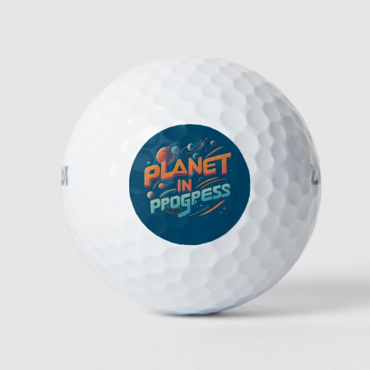 Planeet in ontwikkeling golfballen (Voorkant)