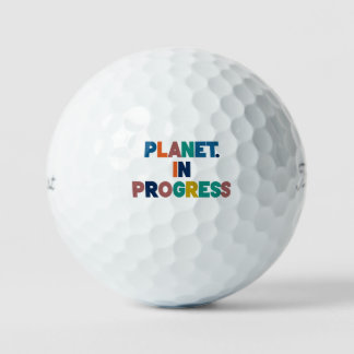 Planeet in ontwikkeling golfballen