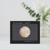 Planeet JUPITER ansichtkaart Briefkaart (Staand voorkant)