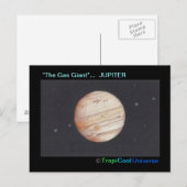 Planeet JUPITER ansichtkaart Briefkaart (Voorkant / Achterkant)