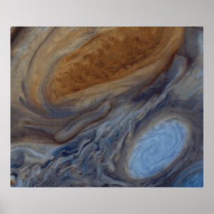 Planeet Jupiter Grote Rode Vlek Poster