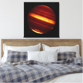 Planeet Jupiter in infrarood licht Canvas Afdruk (Insitu (Slaapkamer))