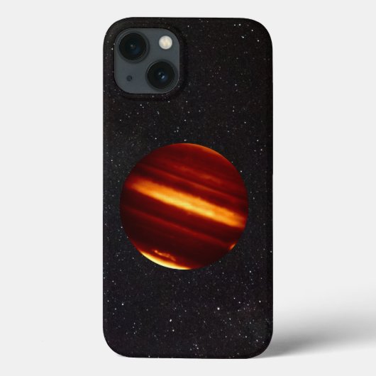 Planeet Jupiter in infrarood licht met sterrenheme Case-Mate iPhone Case (Achterkant)