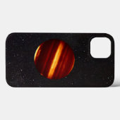 Planeet Jupiter in infrarood licht met sterrenheme Case-Mate iPhone Case (Achterkant (horizontaal))