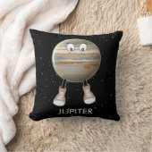 Planeet Jupiter & Sterren Worpkussen Kussen (Deken)