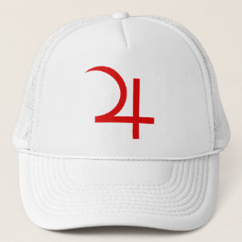 Planeet Jupiter Symbool (rood) Trucker Pet