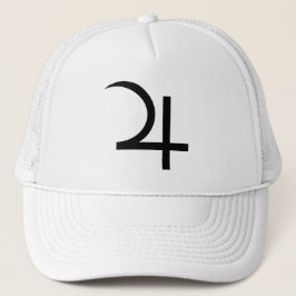 Planeet Jupiter Symbool (zwart) Trucker Pet