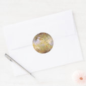 PLANEET JUPITER'S MAAN IO (zonnestelsel) ~ Ronde Sticker (Envelop)