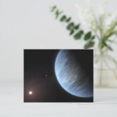 Planeet K2-18b, gastheer ster en bijbehorende plan Briefkaart (Staand voorkant)