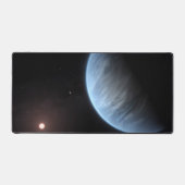 Planeet K2-18b, gastheer ster en bijbehorende plan Bureaumat (Voorkant)