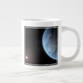 Planeet K2-18b, gastheer ster en bijbehorende plan Grote Koffiekop (Rechts)