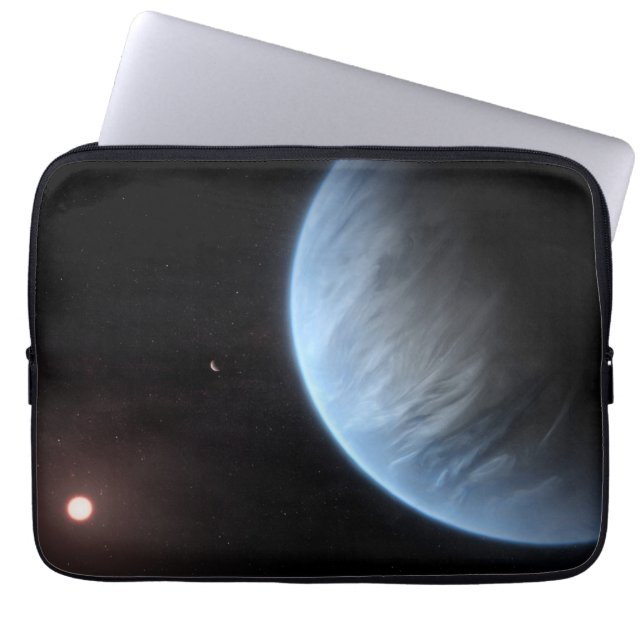 Planeet K2-18b, gastheer ster en bijbehorende plan Laptop Sleeve (Voorkant)